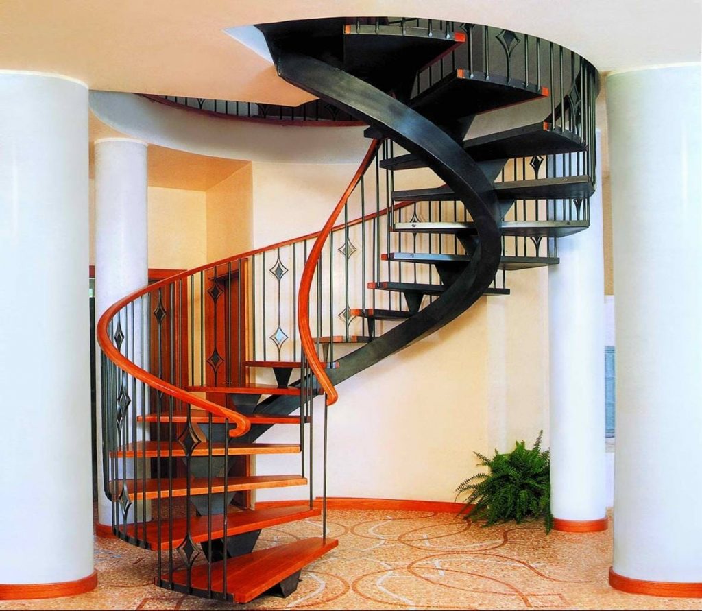 Mẫu cầu thang nhà ống hiện đại