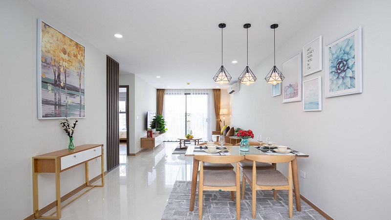 Nhà mẫu thoáng mát tại căn hộ Rose Town Ngọc Hồi