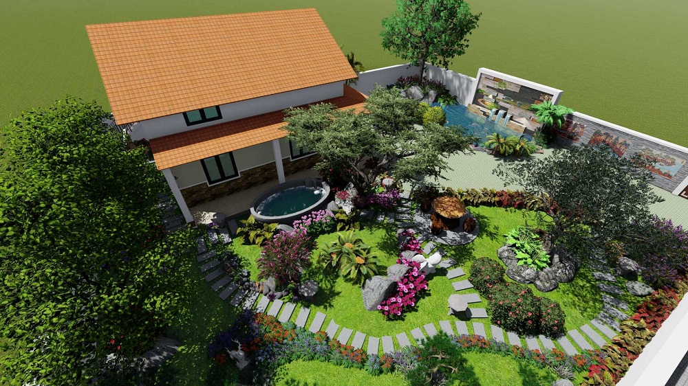 Mẫu nhà vườn đẹp nhất 2023 - Chi phí thiết kế & thi công vừa túi tiền