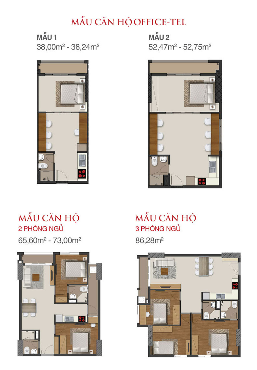 RICHMOND CITY BÌNH THẠNH 13 mau can ho office 1 phong ngu richmond city