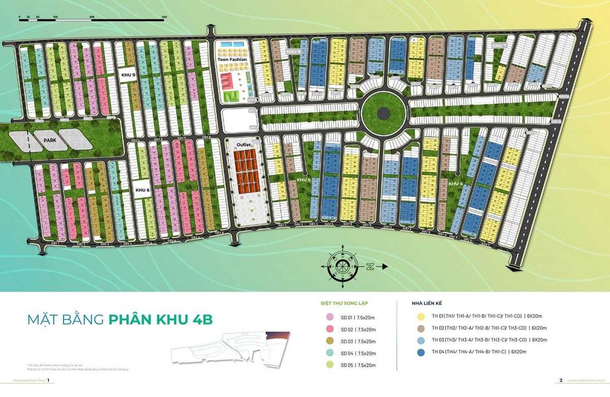 Mặt bằng phân kỳ 4B phân khu Festival Town