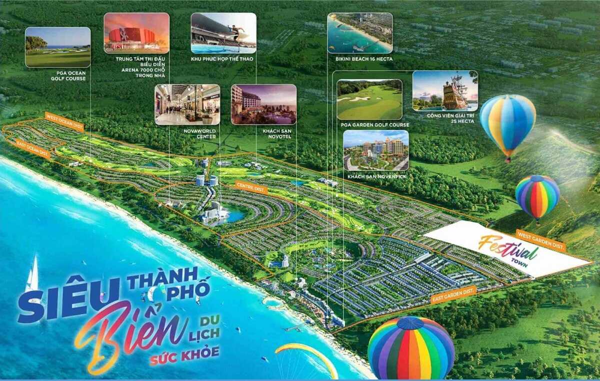 Vị trí của phân khu Festival Town bên trong dự án
