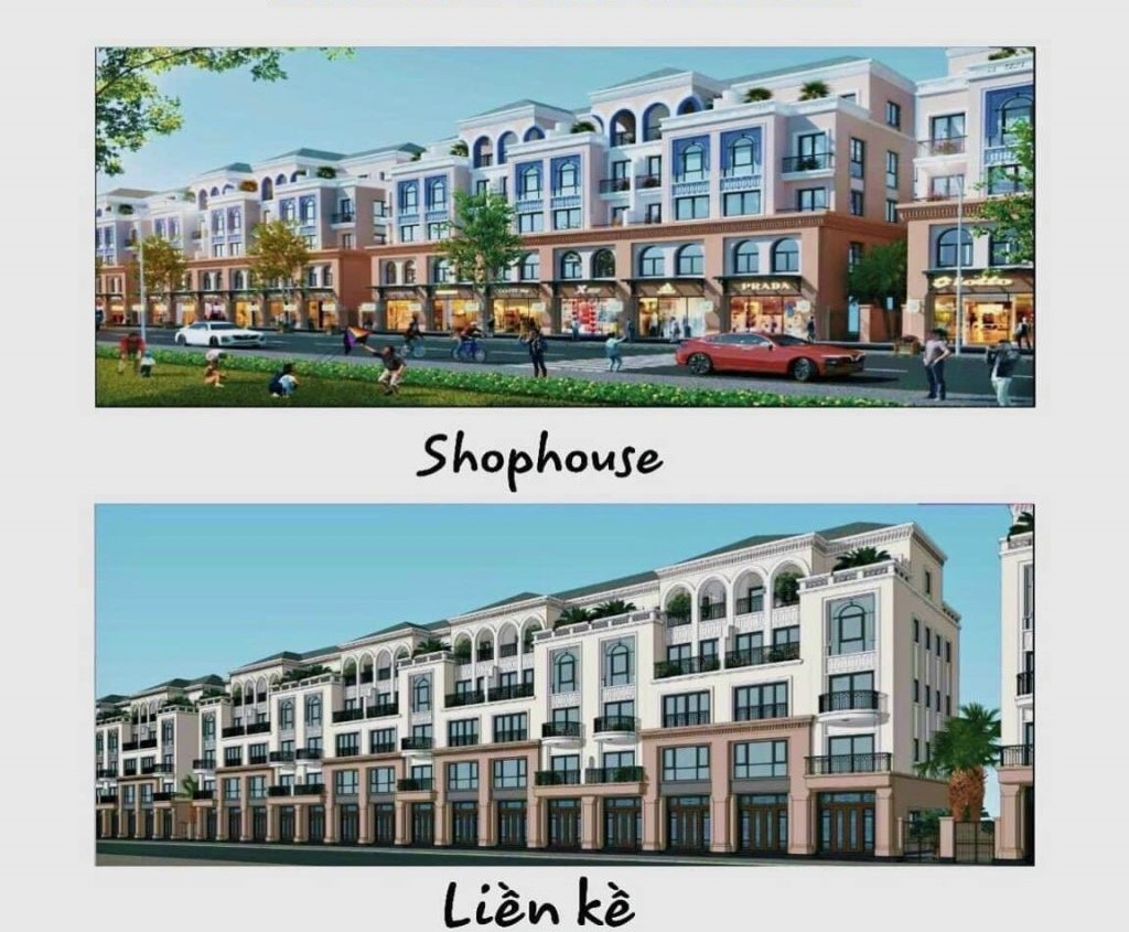 Phân biệt nhà liền kề và shophouse
