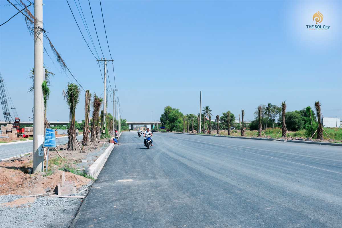 Đường nội khu đã hoàn thiện xong