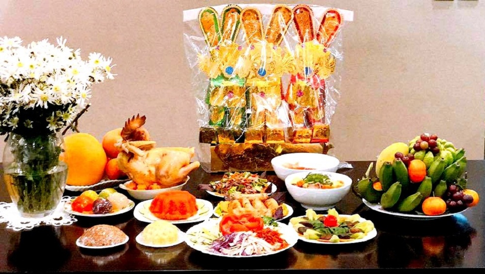 Mâm cổ cúng ông Công ông Táo