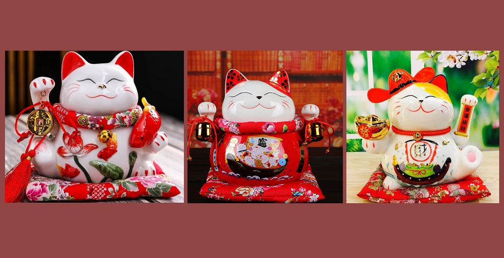 Ý nghĩa Mèo Thần Tài theo kiểu dáng