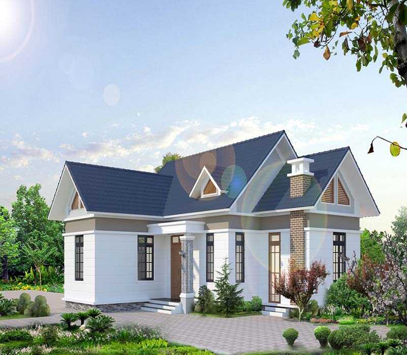 Mẫu thiết kế nhà 1 tầng 3 phòng ngủ hiện đại chi phí tối ưu Kitos Vietnam